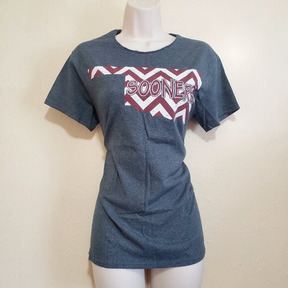 OU Chevron Print T-Shirt Size S - Picture 7 of 7